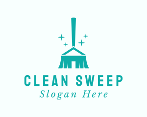 Clean Housekeeping Broom  logo