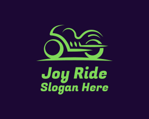 Green Sports Bike logo design