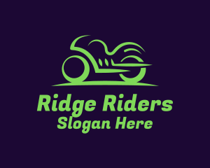 Green Sports Bike logo design