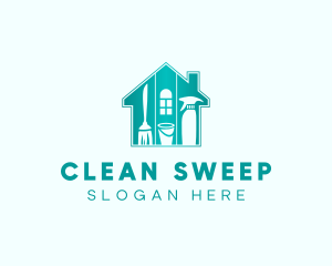 Home Cleaning Service logo design