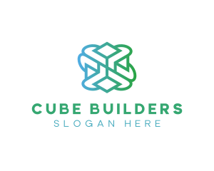 Cube Tech Pattern logo design