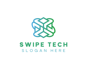 Cube Tech Pattern logo design