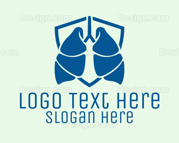 Blue Lung Shield Logo