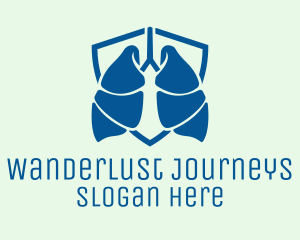 Blue Lung Shield logo