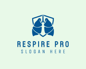 Respiratory Lung Shield logo design