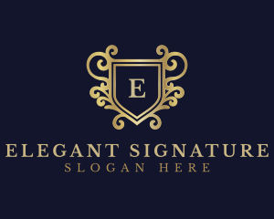 Elegant Premium Shield logo design