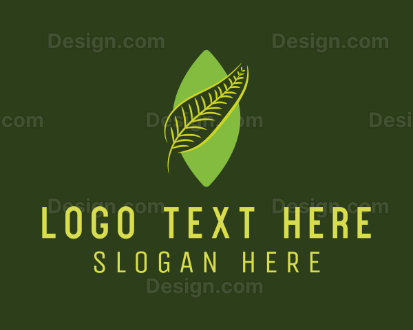 Green Leaf Plant Logo