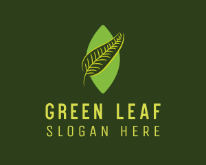 Green Leaf Plant logo design