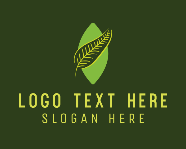 Green Leaf logo example 3