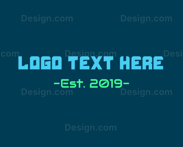 Gaming & Technology Text Font Logo