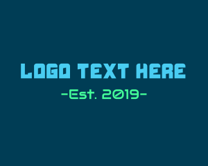 Gaming & Technology Text Font logo