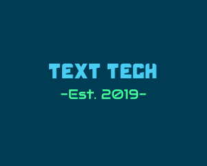 Gaming & Technology Text Font logo design