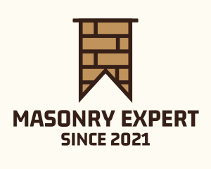 Brown Brick Flag logo design