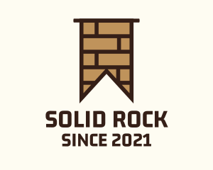 Brown Brick Flag logo design