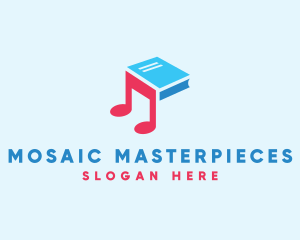 Music Audio Book logo design