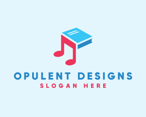 Music Audio Book logo design