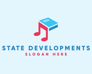 Music Audio Book logo design