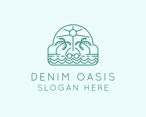 Summer Vacation Beach Oasis logo