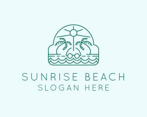 Summer Vacation Beach Oasis logo