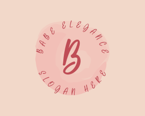 Feminine Beauty Watercolor logo design