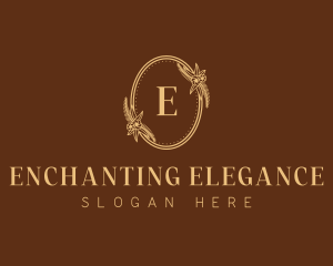 Elegant Beauty Floral Wreath logo design