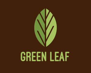 Green Leaf Tree logo design