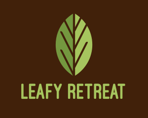 Green Leaf Tree logo design