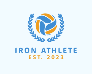 Volleyball Tournament Athlete logo design