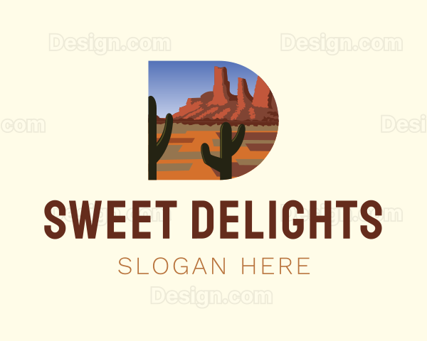 Arizona Desert Letter D Logo