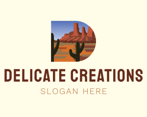 Arizona Desert Letter D logo design