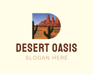 Arizona Desert Letter D logo design