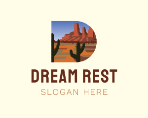 Arizona Desert Letter D logo design