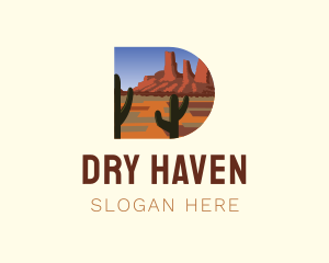 Arizona Desert Letter D logo design