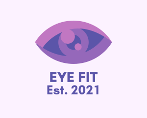 Purple Eye Clinic  logo design