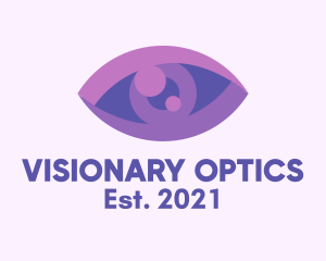 Purple Eye Clinic  logo design