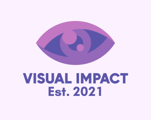 Purple Eye Clinic  logo design