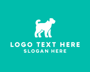 Pet Dog Silhouette Logo