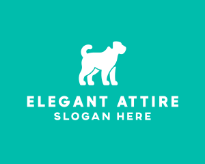 Pet Dog Silhouette logo design