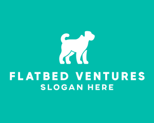 Pet Dog Silhouette logo design