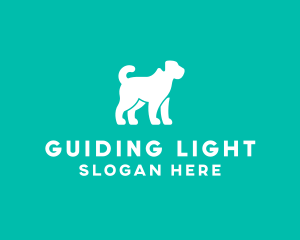 Pet Dog Silhouette logo design