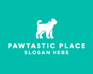 Pet Dog Silhouette logo