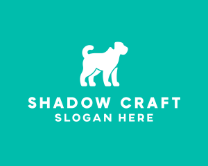 Pet Dog Silhouette logo design