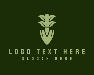 Green Herb Shovel logo