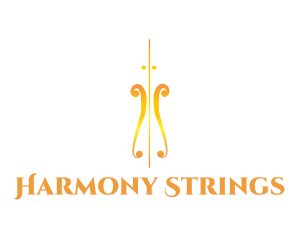 Golden Violin Instrument logo