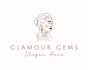 Luxury Woman Jewelry logo design