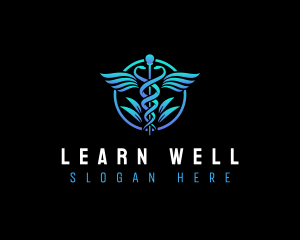 Caduceus Health Wellness logo design