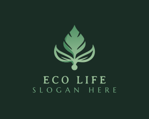 Natural Leaf Eco logo design