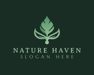 Natural Leaf Eco logo design