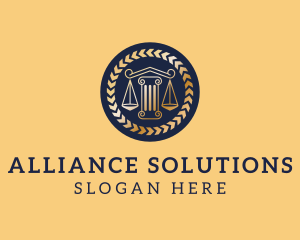 Law Firm Pillar logo design