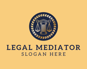 Law Firm Pillar logo design